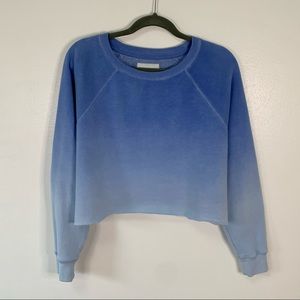 American Eagle Blue Two Tone Pullover Sweatshirt